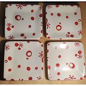 Set of 4 FLURRY Pier 1 Plates